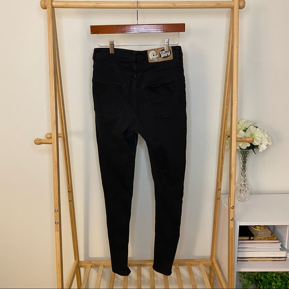 Black High Spray Skinny Jeans Stretch, Revolve ASOS, Size S - Picture 8 of 15